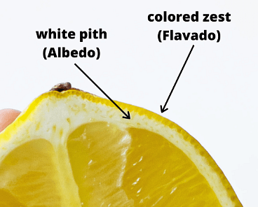 Pith zest